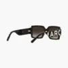 Gafas de sol cuadradas con logotipo llamativo
