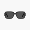 Gafas de sol cuadradas con logotipo llamativo