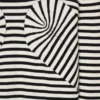 Jersey de cuello redondo con costuras