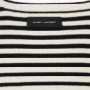 Jersey de cuello redondo con costuras
