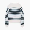 Jersey de cuello redondo con rayas bretonas