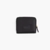 La mini cartera compacta de cuero