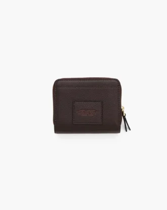 La mini cartera compacta de cuero