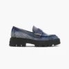 Los mocasines Frankie de denim descolorido