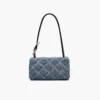 Mini bolso bandolera doble de denim acolchado Mini bolso bandolera doble de denim acolchado