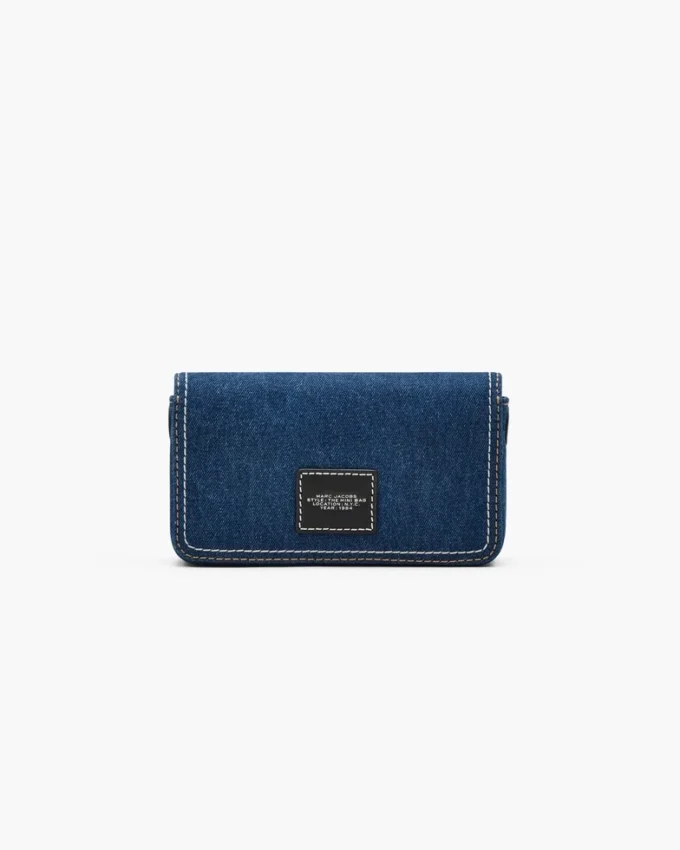 Mini bolso con cadena de denim Mini bolso con cadena de denim