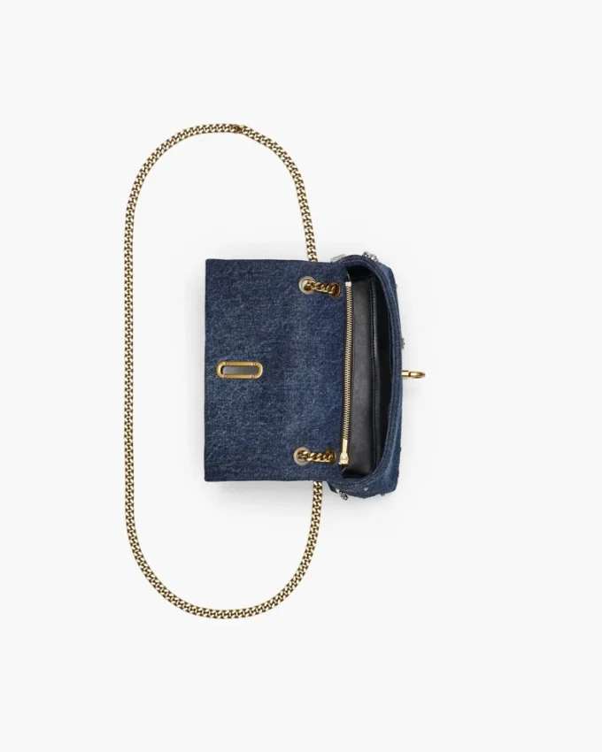 Mini bolso Trinket Charm Denim Dual Chain