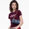 Mini bolso Trinket Charm Denim Dual Chain