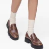 Mocasines Frankie de piel desgastada