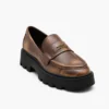 Mocasines Frankie de piel desgastada