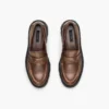 Mocasines Frankie de piel desgastada