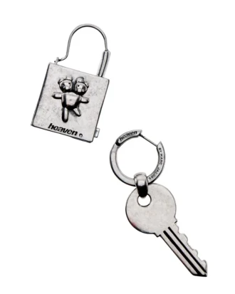 Pendientes con forma de llave y cerradura