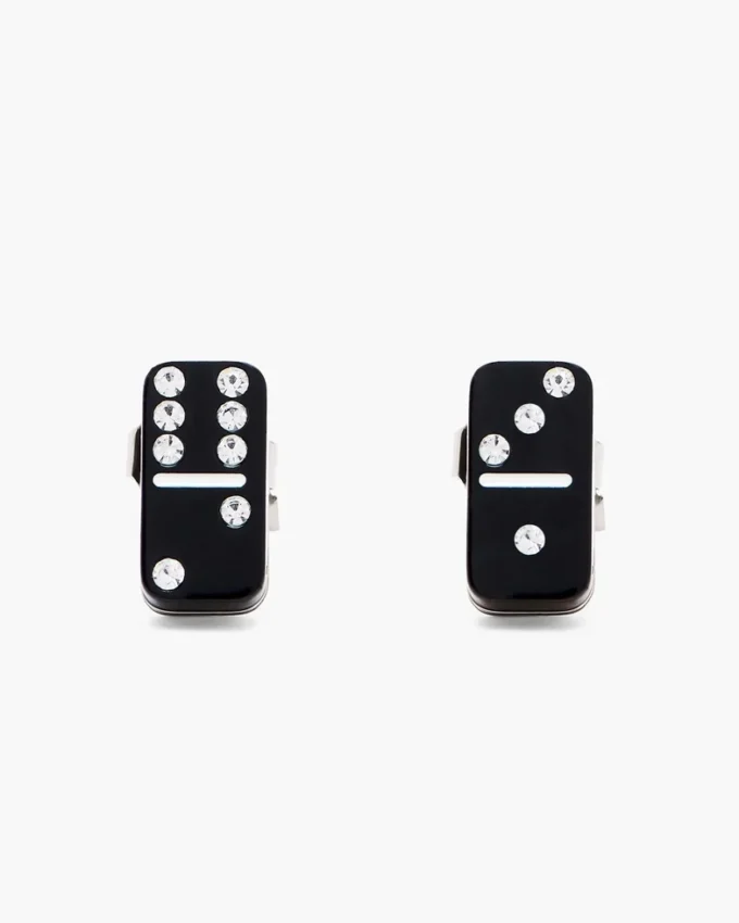 Pendientes de botón Domino