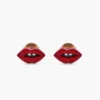 Pendientes de botón Lips