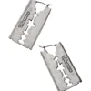 Pendientes de hoja de afeitar Pendientes de hoja de afeitar