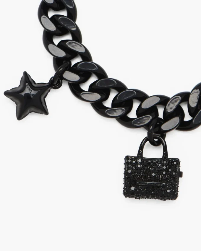 Pulsera con mini charms icónicos pavé