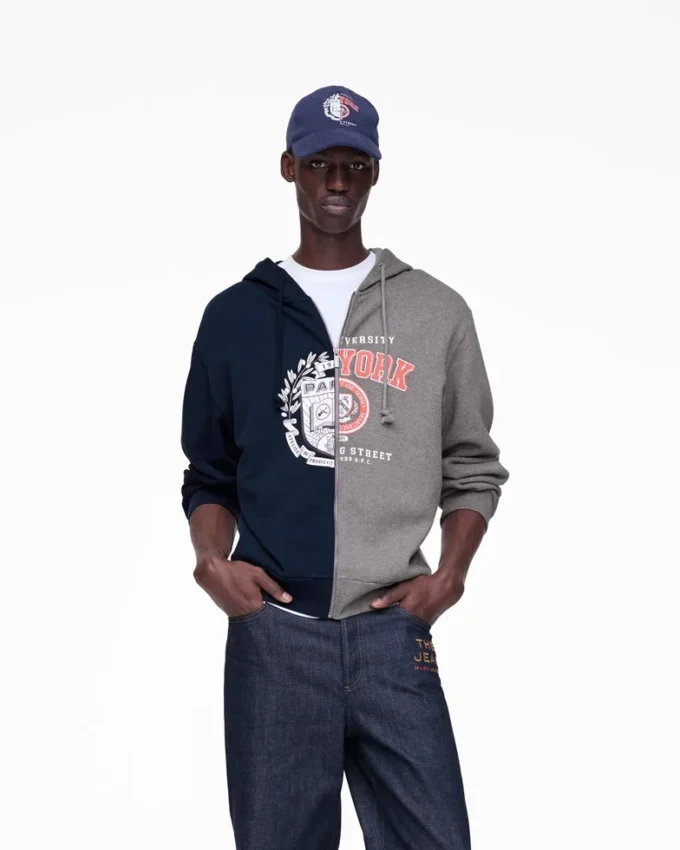 Sudadera con capucha y cremallera Split Crest de A.P.C. X Marc Jacobs
