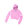 Sudadera con cremallera de punto encogido y peluche