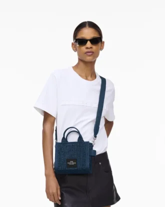 The Crystal Denim Tote Bag