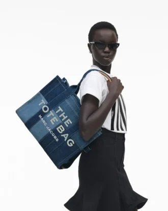 The large denim Tote Bag