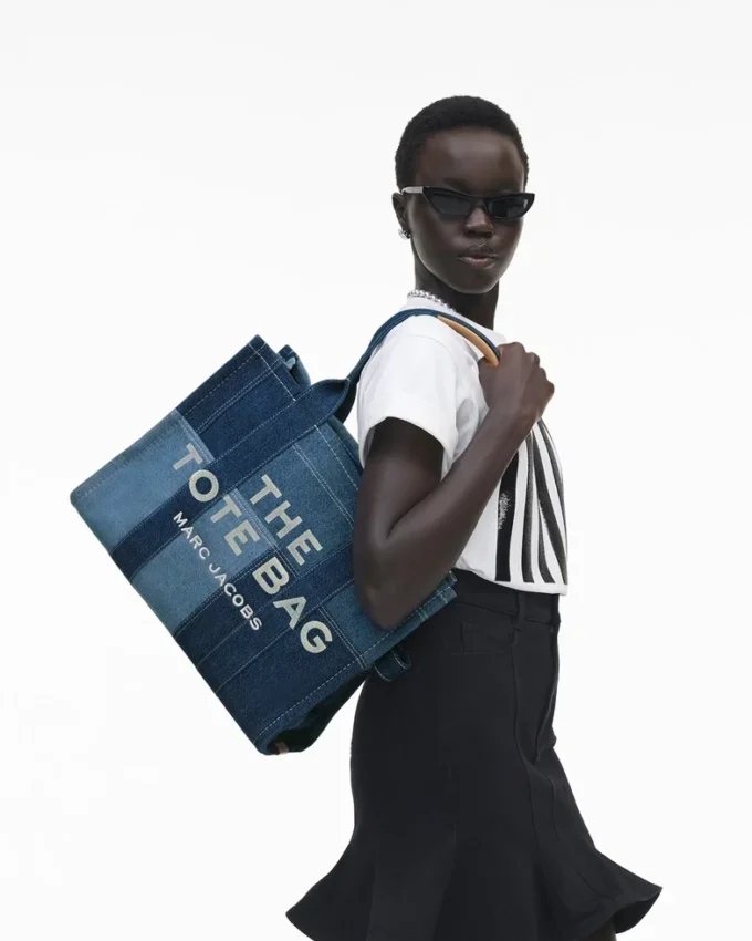 The large denim Tote Bag