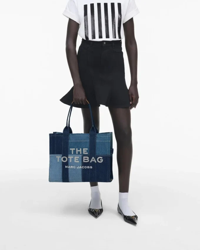 The large denim Tote Bag