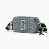 The Snapshot bag of washed denim with Monogram