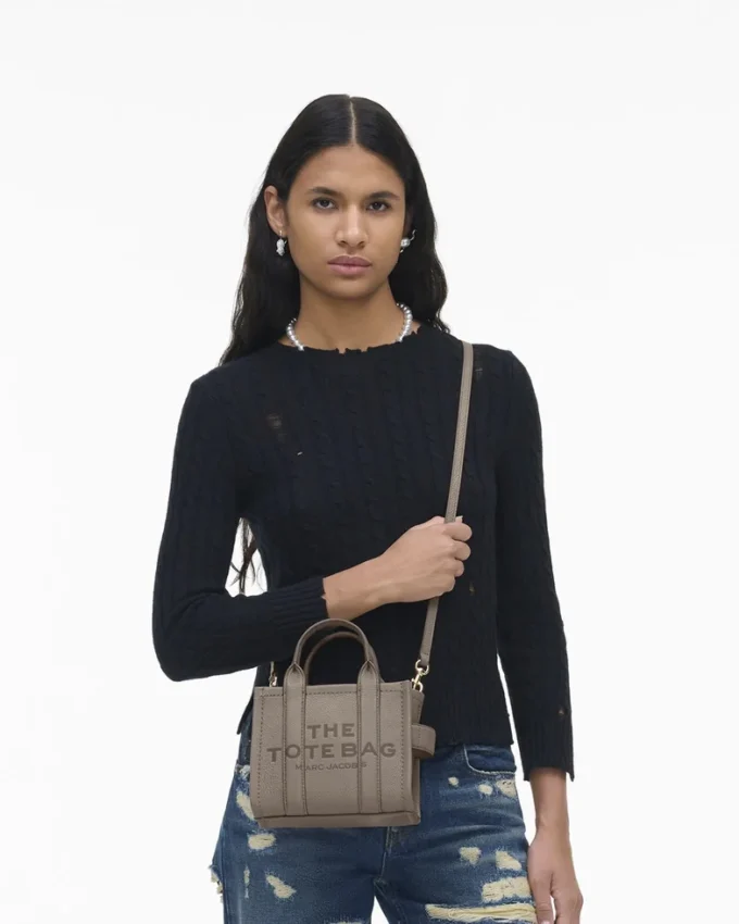 The Tote Bag cruzado de cuero