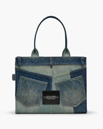 The Tote Bag grande de denim deconstruido