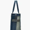 The Tote Bag grande de denim deconstruido