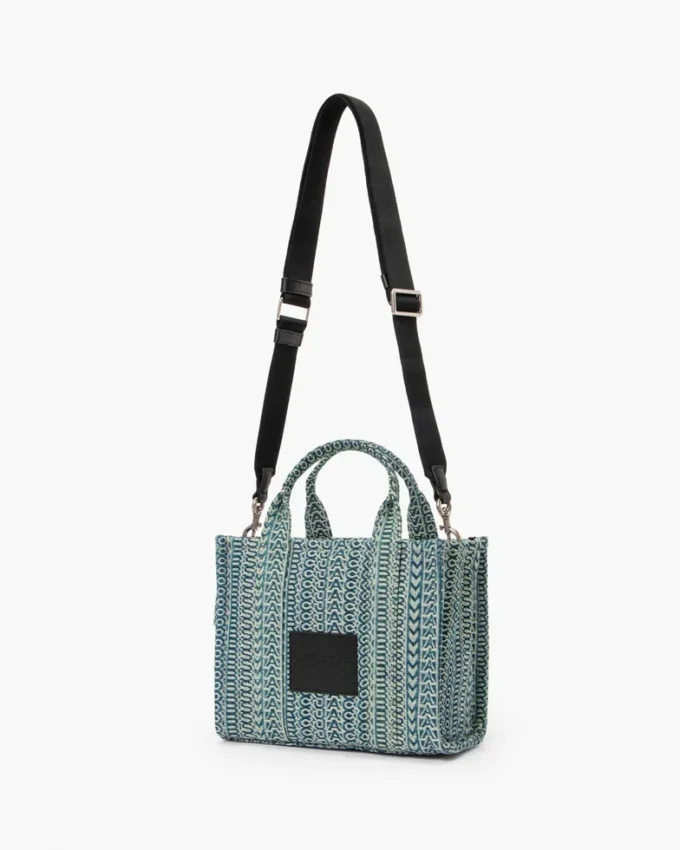 The Tote Bag pequeño de denim lavado con Monogram
