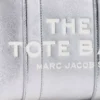 The Tote Bag pequeño de piel metalizada