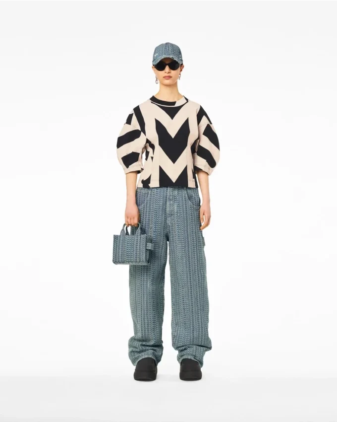 The Washed Monogram Denim Tote Bag