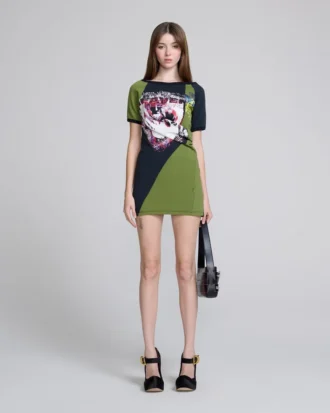 Vestido camiseta retorcido