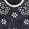 Vestido con ojales Trompe L’Oeil